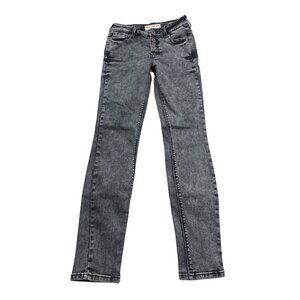 Bullhead Denim Co. High-Rise Skinniest Jeans Size 0 Grey Button Fly